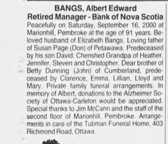 Albert Edward Bangs